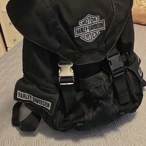 Harley-Davidson Black and Silver Men's Backpack